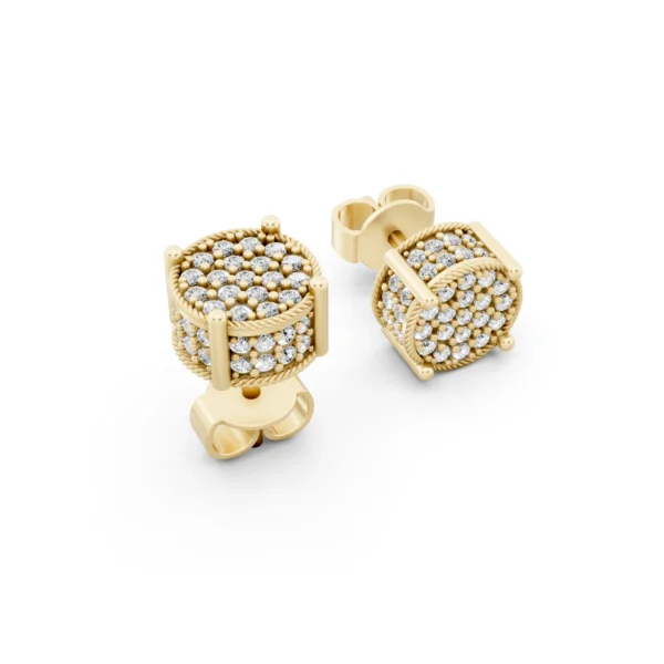 Pave Diamond Earrings