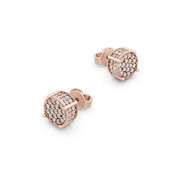 Pave Diamond Earrings