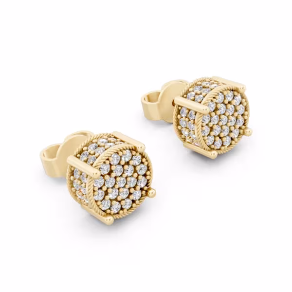 Pave Diamond Earrings
