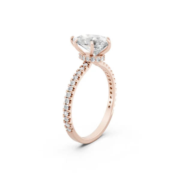 Pear Pavé Engagement Ring