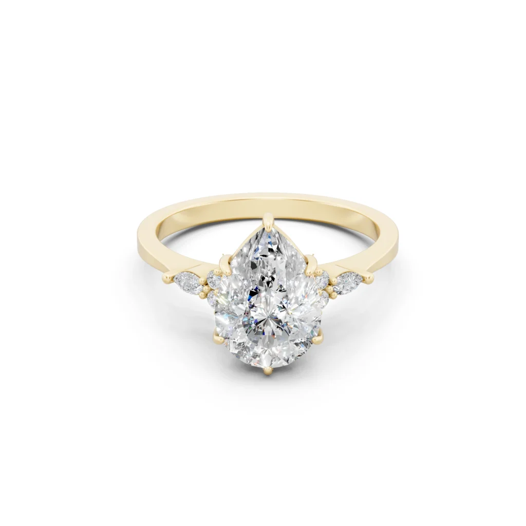 Pear Solitaire Engagement Ring