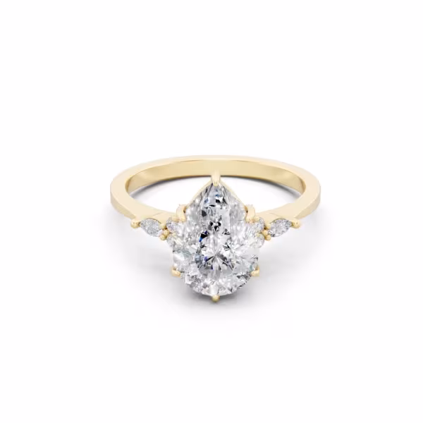 Pear Solitaire Engagement Ring
