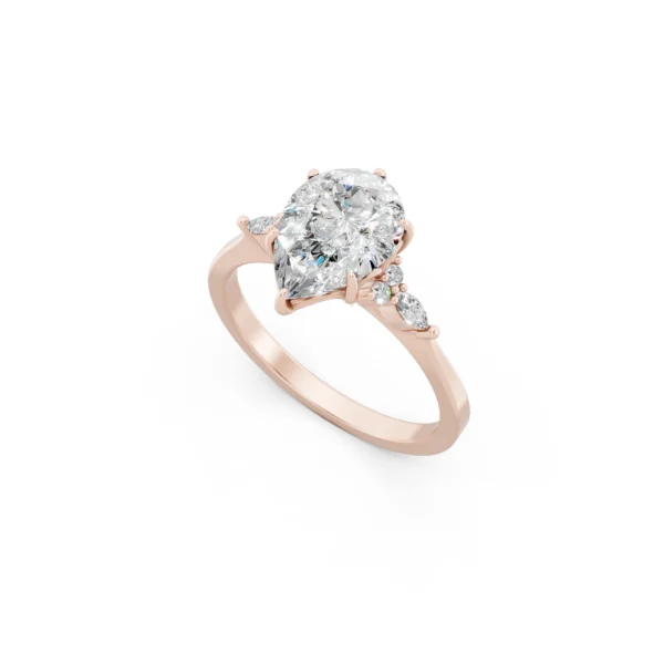 Pear Solitaire Engagement Ring