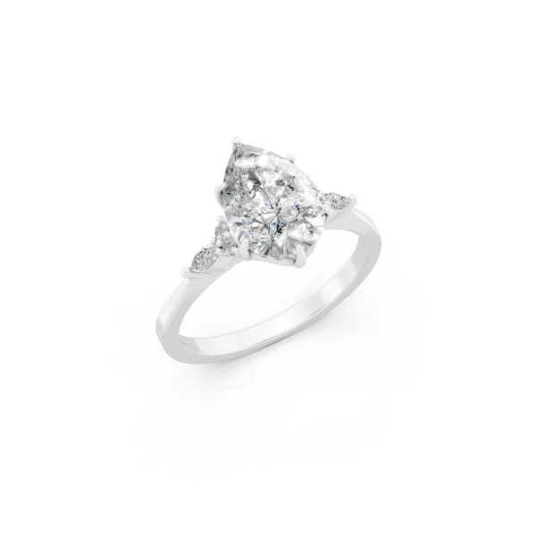 Pear Solitaire Engagement Ring