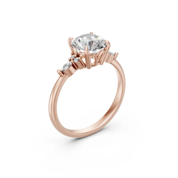 Round Engagement Ring 5