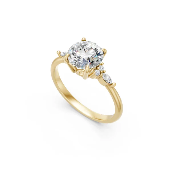 Round Engagement Ring