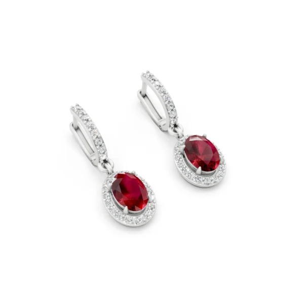 Ruby Drop Earrings