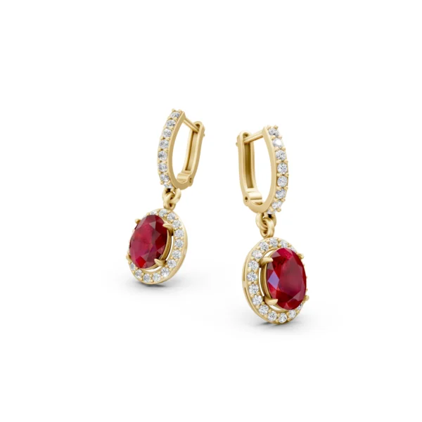 Ruby Drop Earrings