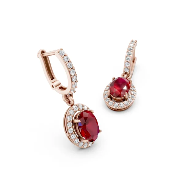 Ruby Drop Earrings