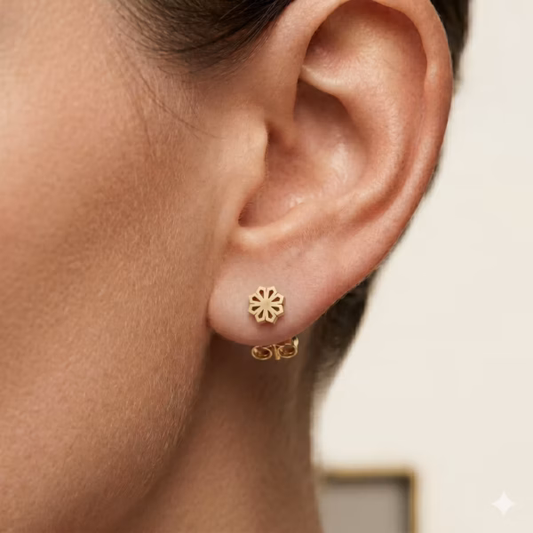 Snowflake Stud Earrings