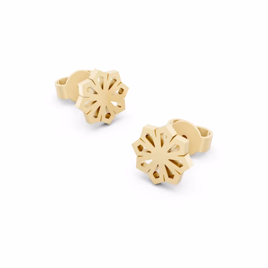 Snowflake Stud Earrings