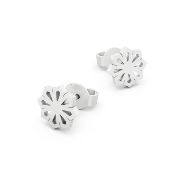 Snowflake Stud Earrings