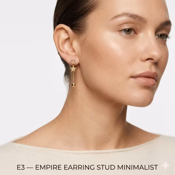 Star Bead Drop Earrings