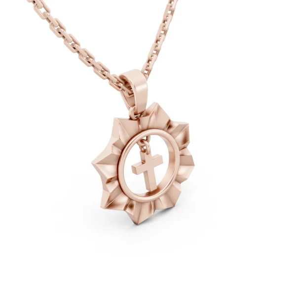 Sunburst Cross Pendant