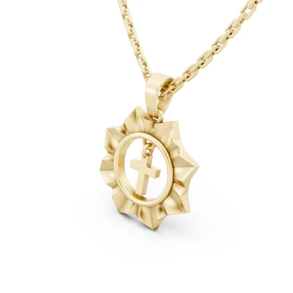 Sunburst Cross Pendant