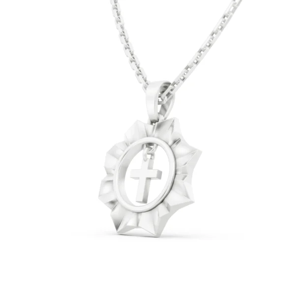 Sunburst Cross Pendant