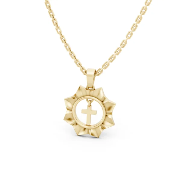 Sunburst Cross Pendant