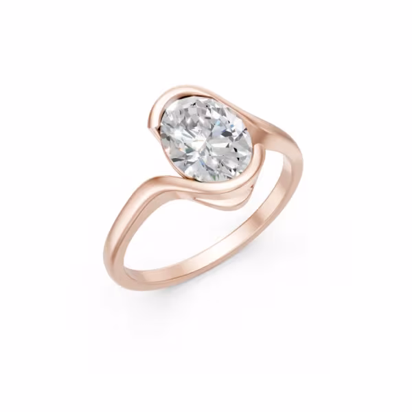 Swirl Oval Ring