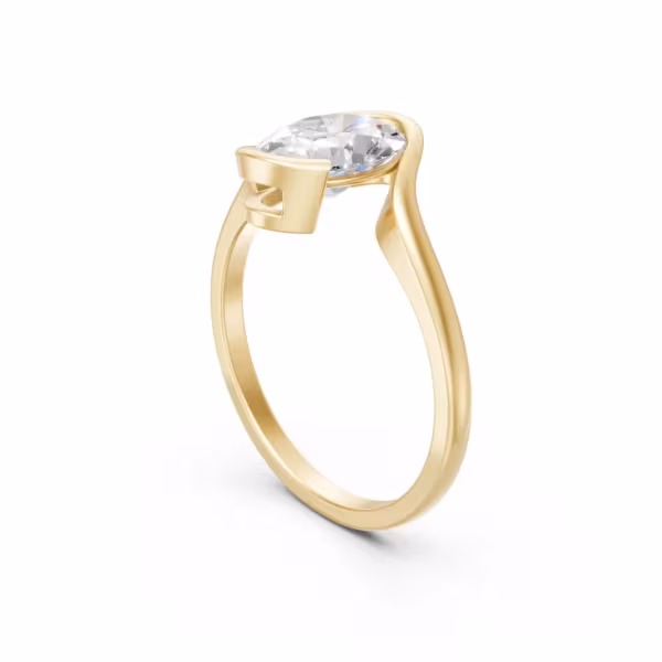 Swirl Oval Ring