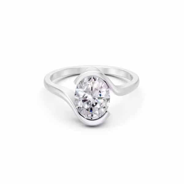 Swirl Oval Ring