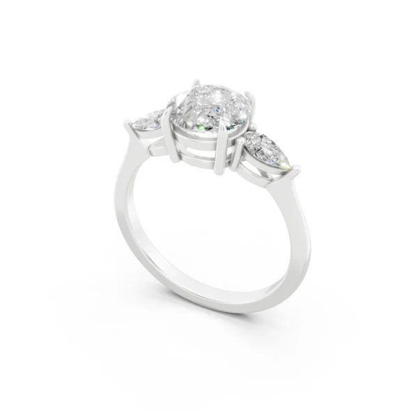 Three Stone Engagement Ring