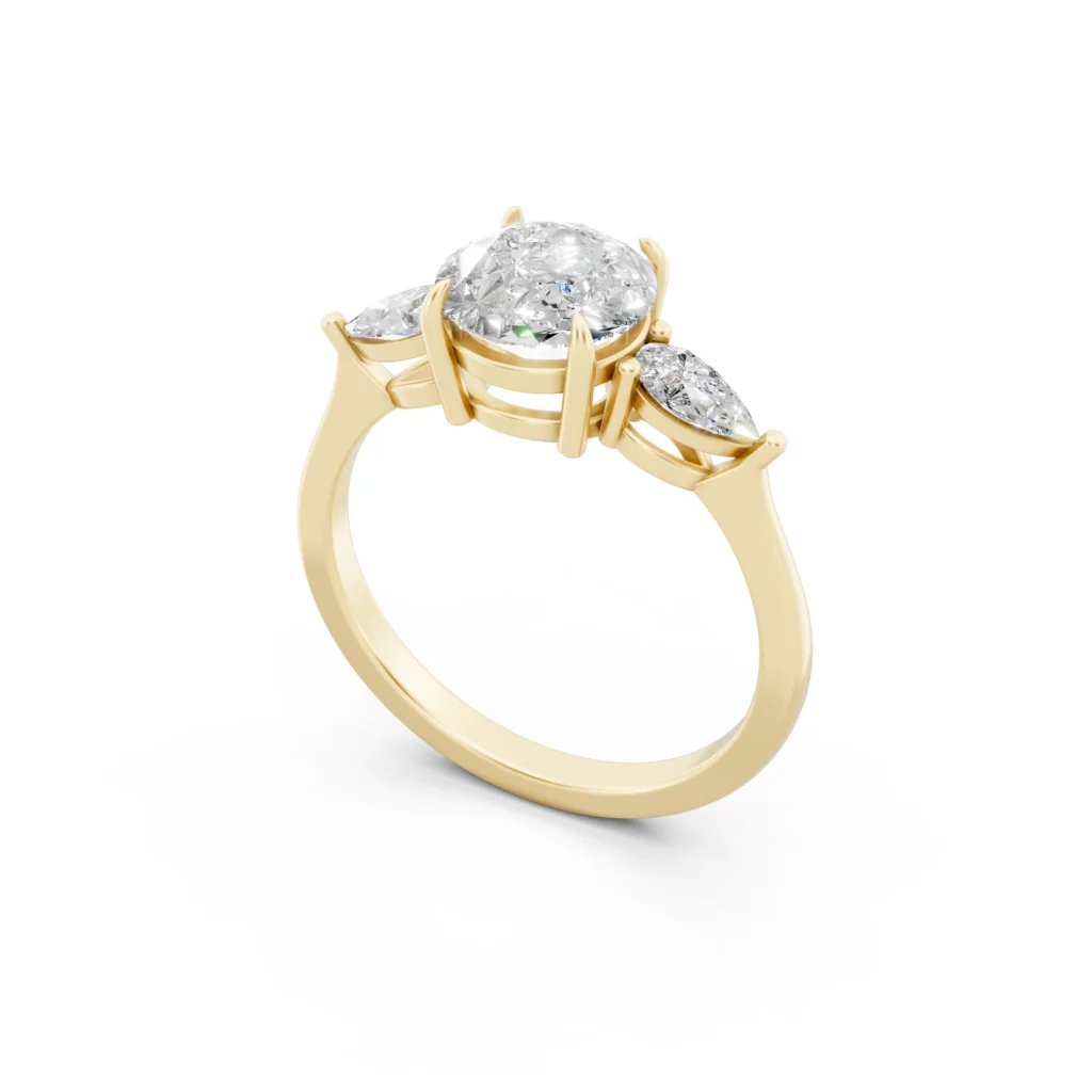 Three Stone Engagement Ring