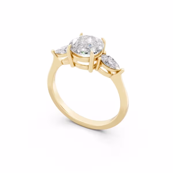 Three Stone Engagement Ring