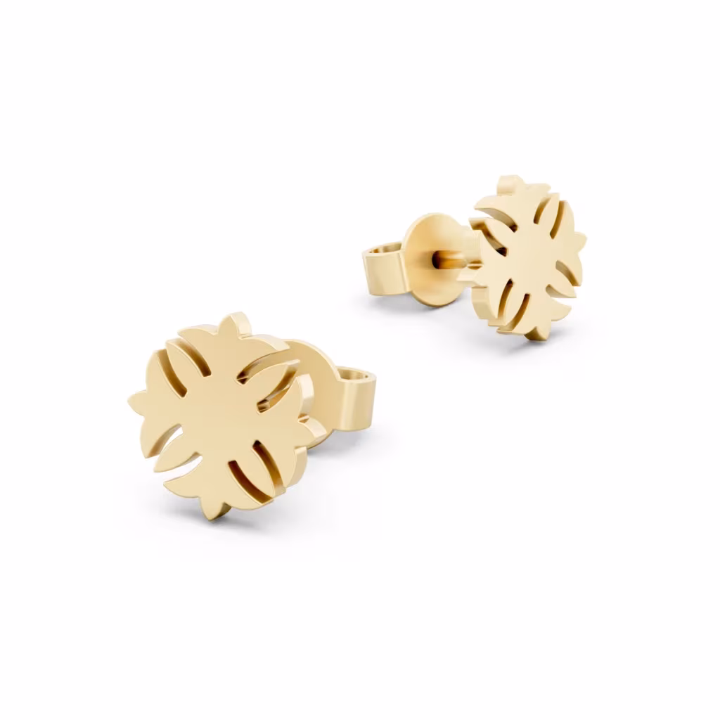 Tropical Leaf Studs