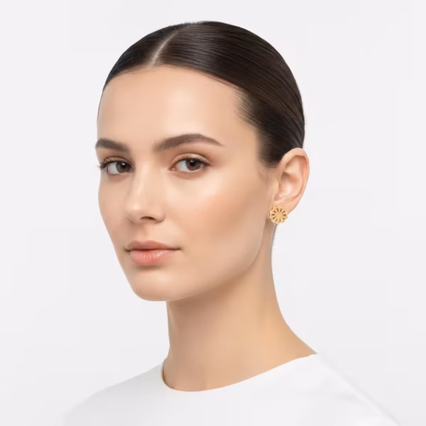 Cutout Floral Earrings