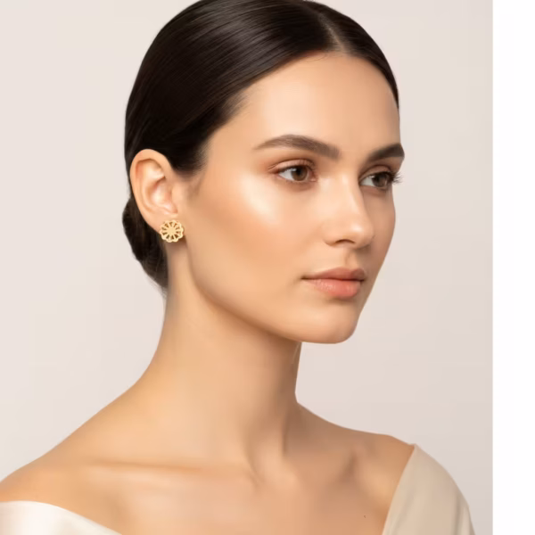 Cutout Floral Earrings