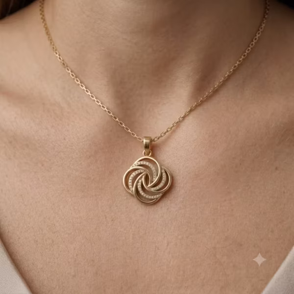 Spiral Flower Pendant