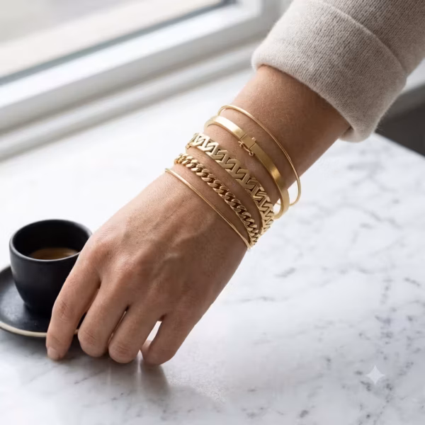 Angular Geometric Bracelet