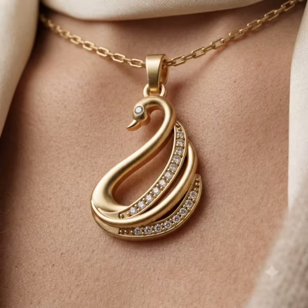 Dainty Swan Pendant