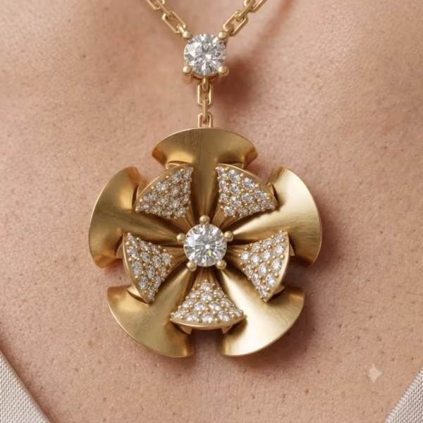 Floral Diamond Pendant