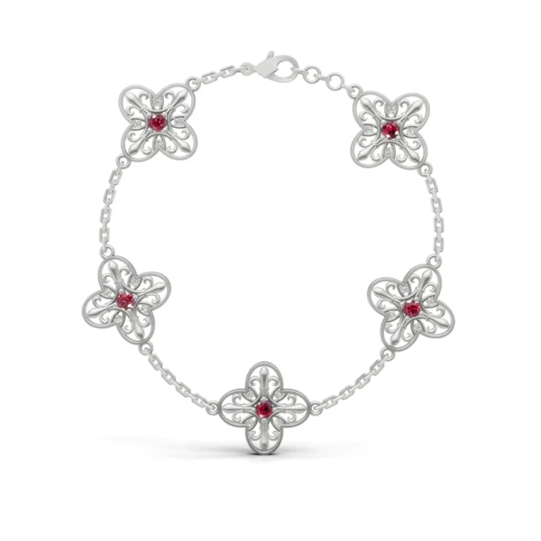 Filigree Flower Bracelet
