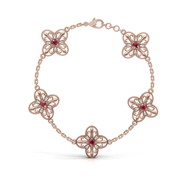 Filigree Flower Bracelet