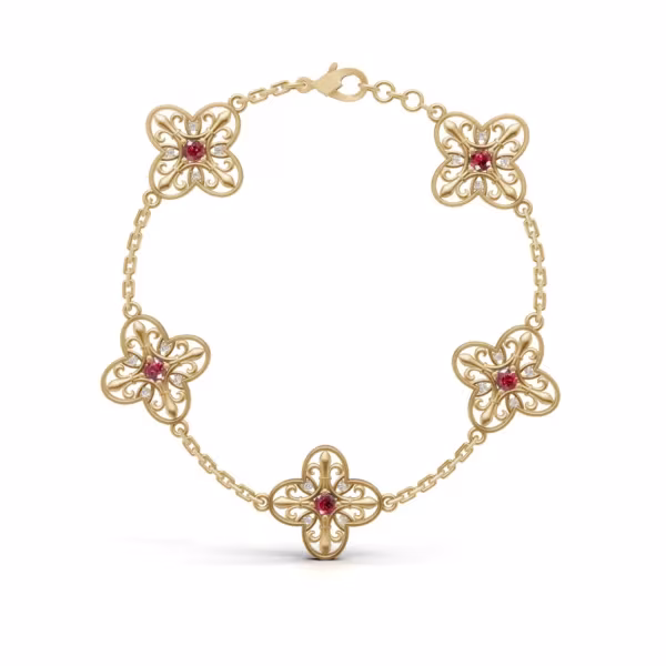 Filigree Flower Bracelet
