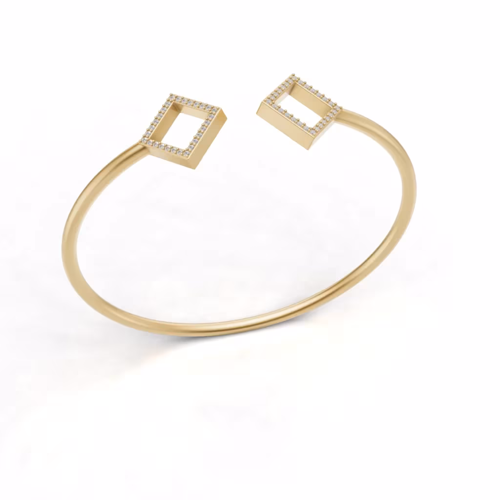 Square Cuff Bracelet