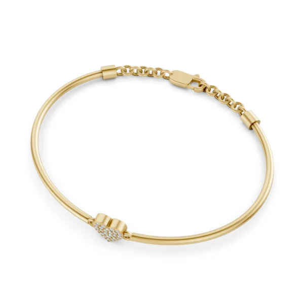 Heart Bangle Bracelet