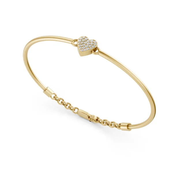 Heart Bangle Bracelet