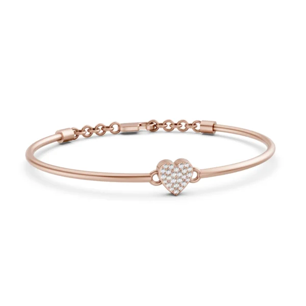 Heart Bangle Bracelet