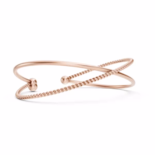 Double Band Bracelet in rose gold