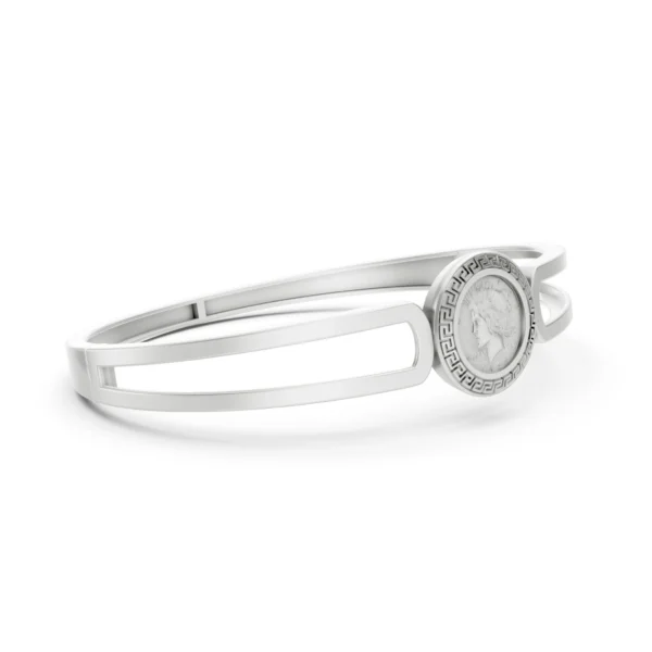 Medallion Bangle Bracelet