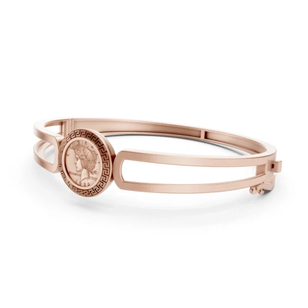 Medallion Bangle Bracelet
