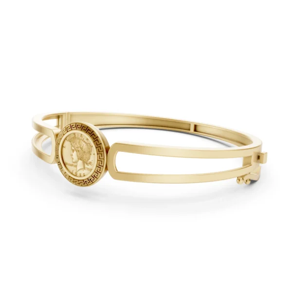 Medallion Bangle Bracelet