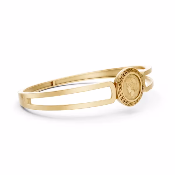 Medallion Bangle Bracelet