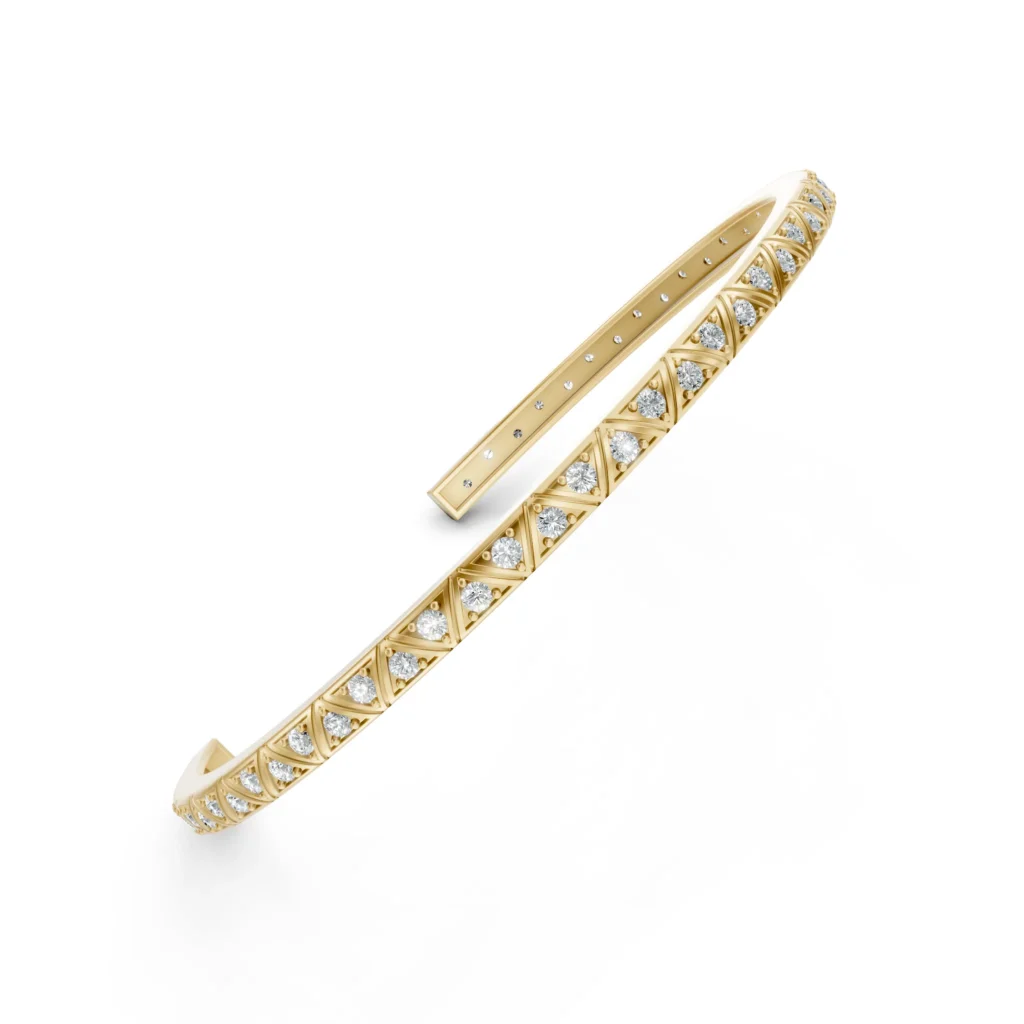 Geometric Wrap Bangle