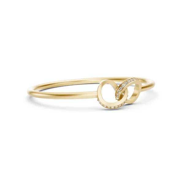 Interlocking Heart Bangle