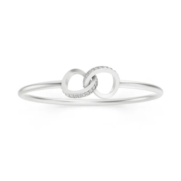 Interlocking Heart Bangle