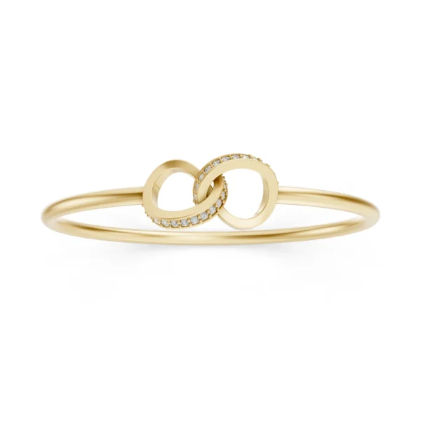 Interlocking Heart Bangle